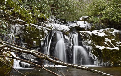 Indian Flats Falls Smoky Mountains Waterfalls In The Great Smoky