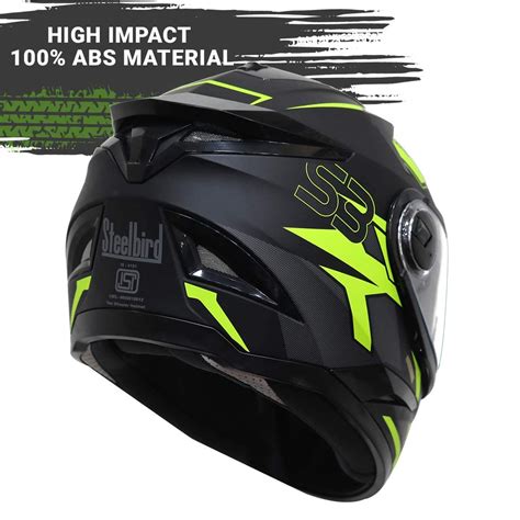 Steelbird SBH-17 Terminator ISI Certified Full Face Graphic Helmet in ...