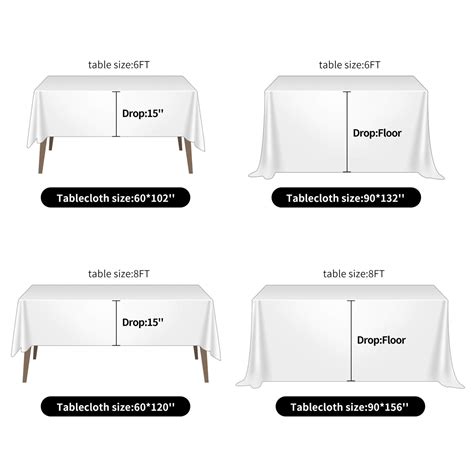 Rectangle Tablecloth Sizes