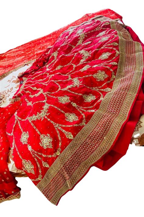 Sabyasachi Red embroidered bridal lehenga – Kuro Clothing India