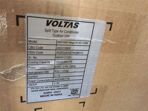 Buy VOLTAS Mega Fixed Speed 361 CZMM Split AC 3.0 Ton-Best Deals Await