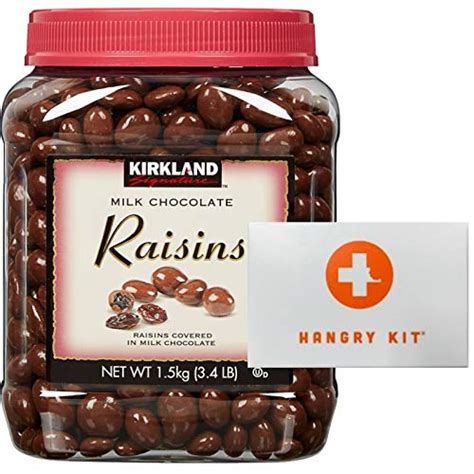 Buy Kirkland Signature Chocolate Covered Raisins With Mini Hangry Kit ...
