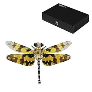 Newcomer 3D Metal Puzzles for Adults DIY Colorful Dragonfly Mechanical ...