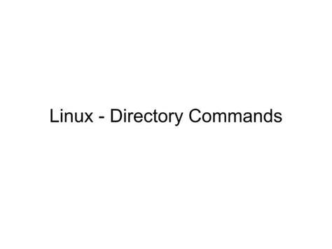 Image result for Basic Linux File Directory Commands