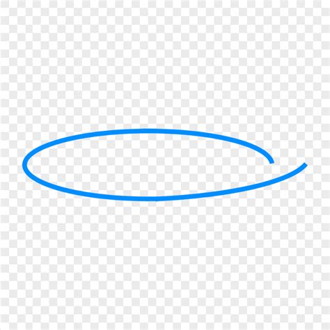 HD Blue Marker Sketch Oval Circle Transparent PNG | Citypng