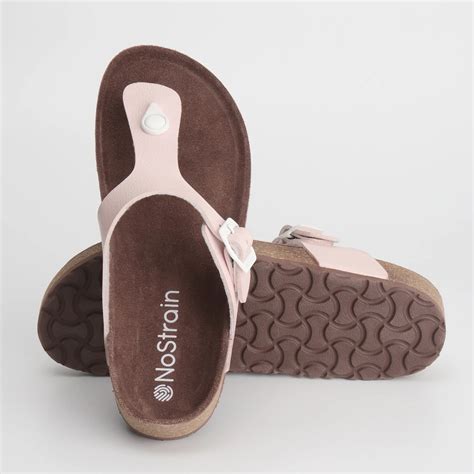 Pink Cork Thong Formal Sandals for Women - NoStrain