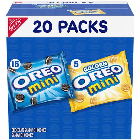 Buy OREO Mini Mix Sandwich Cookies Variety Pack, 20 Snack Packs Online ...