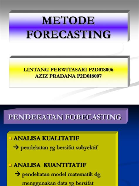 Image result for Quantitative Forecasting Methods