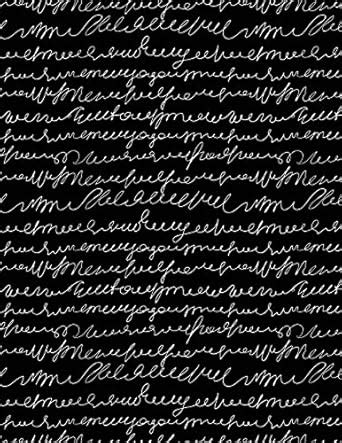 My Big Fat Bullet Journal Scribbly Handwriting White on Black: Jumbo ...