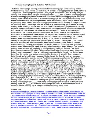 Fillable Online kqips Printable Coloring Pages Of Butterflies PDF ...