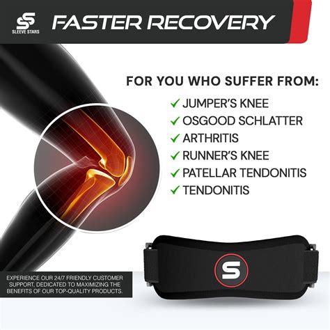 SS SLEEVE STARS Swedish Brand Patella Strap Knee Brace for Support ...