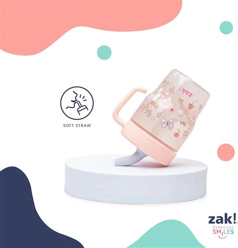 Zak Designs Bluey Capri Toddler Tumbler For Travel or At Home, 10oz 2-Pack Durable Plastic Sippy ...