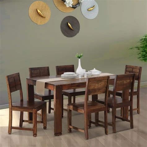 Moscow Solid wood 6 Seater Dining Table Sets