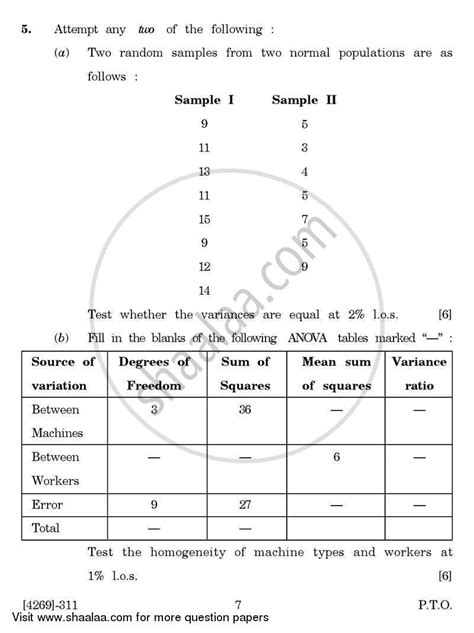 Business Statistics 2 2012-2013 Bachelor of Commerce (B.Com) 3rd Year ...