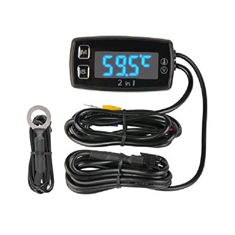 Buy Runleader Digital LED Engine Temperature Meter Volt Meter ...