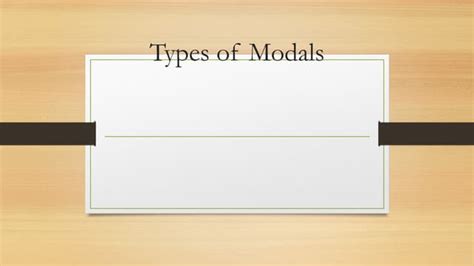 Image result for Types of Modals