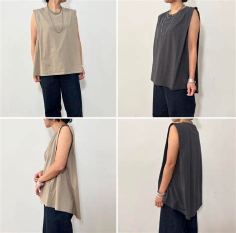 5月発売 siro de labonte / R623210 tuck flare tank | BENE COLLECTION(ベーネコレクション)