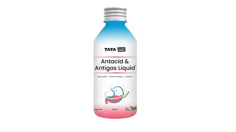 Tata 1mg Antacid & Antigas Liquid for Heartburn, Indigestion & Gas ...