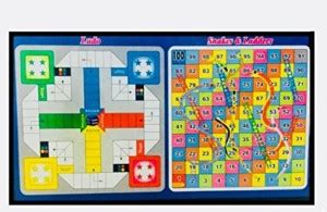 CORA Ludo- snakes & ladders folding wooden ludo with stand (A ...