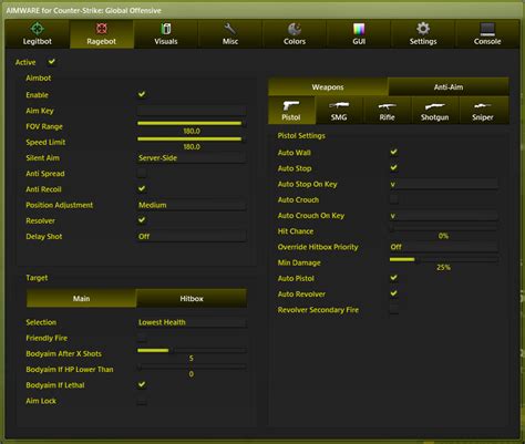 Rezultat imagine pentru Aimware Config