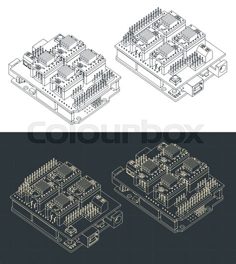 Image result for Arduino Uno Isometric Drawing