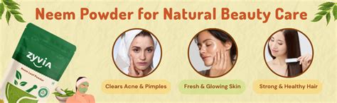 ZYVIA Neem Leaf Powder 100g | 100% Pure Sun-Dried Neem Leaves Powder ...