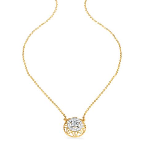 14KT Yellow Gold Concentric Dreams Diamond Pendant