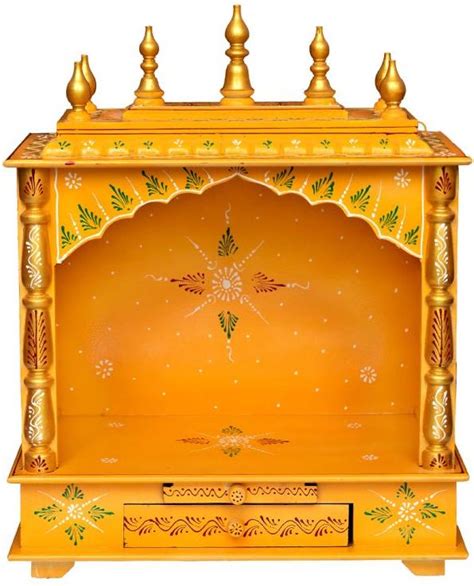 Yellow Printed Wooden Temple Manufacturer, Supplier from Jodhpur