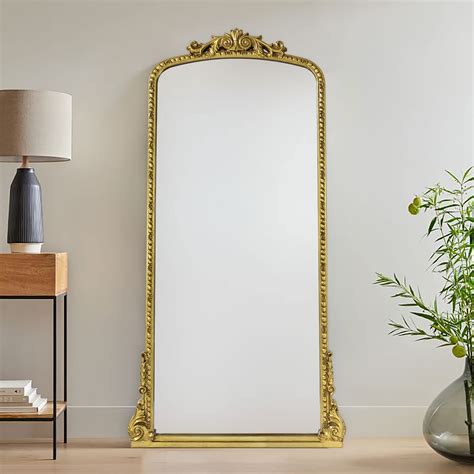 Ornate Gold Full Length Mirror Hall Mirror Full Length Mirror With