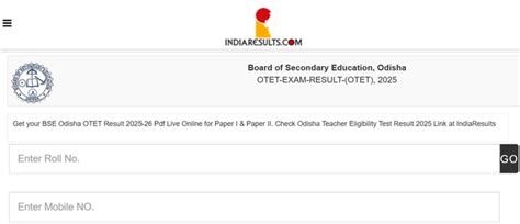 OTET Result 2025-26 Out, Download Result, Eligibility Certificate