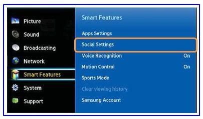 What is Social Settings in Samsung F Series SMART TV? | Samsung India