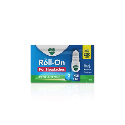 Buy Vicks Headache Relief Roll-On, 2s Pack, Fast Action in 2 Minutes ...