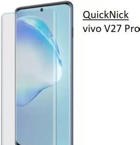 Quicknick Edge To Edge Tempered Glass for vivo V27 Pro Front Screen ...