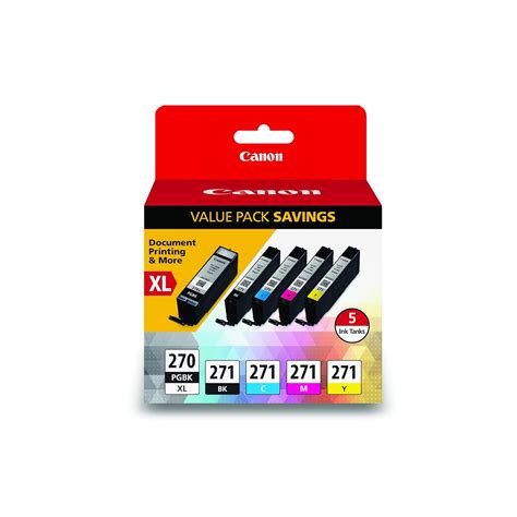 Canon PGI-270XL/CLI-271 5 Color Value Pack : Amazon.in: Computers ...