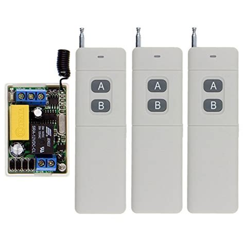 Generic 3, 315 MHz: 3000m Long Distance AC 220V 1 CH 1CH Relay RF ...