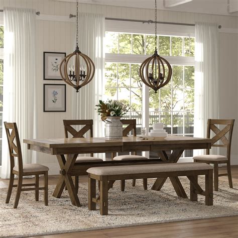 Dining Table With Bench Style Chairs at Ellie Roseby blog