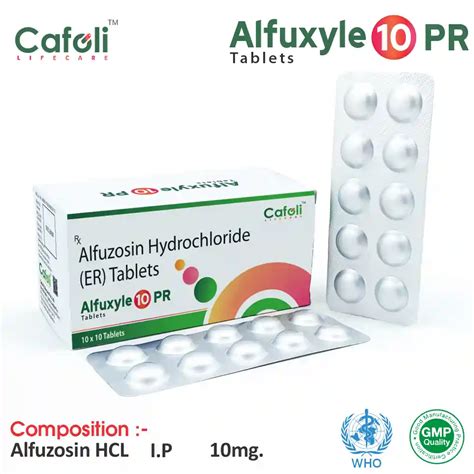 Alfuzosin (10mg) – Alfuxyle 10 Tablet