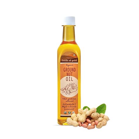 PRISTINE Fields of Gold Organic Groundnut Oil, 500ML : Amazon.in ...