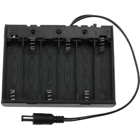 6 x AA Cell Battery Holder to 2.1mm DC Plug