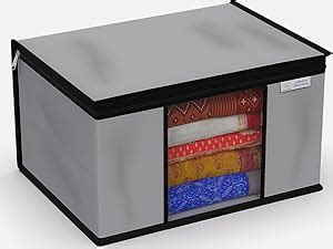 MY ARMOR Non-Woven Saree Cover Wardrobe Organizer with Zip