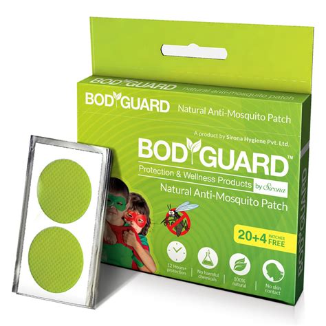 Buy Bodyguard Premium Natural Anti-Mosquito Patches, 24 Count (20 + 4 ...