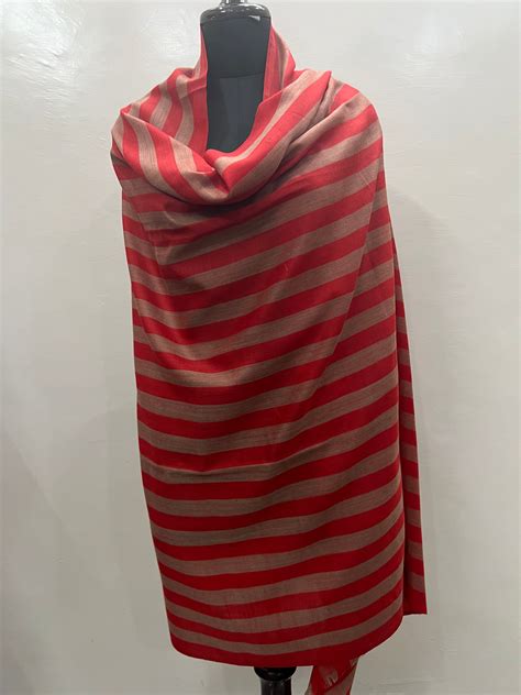 Super Soft Stripe Red - Shawls, shawl, - The Shawl Studio