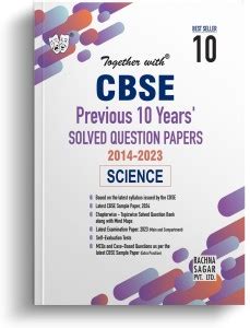 Together with Cbse Previous 10 Years' Solved Question Papers Science 1 ...