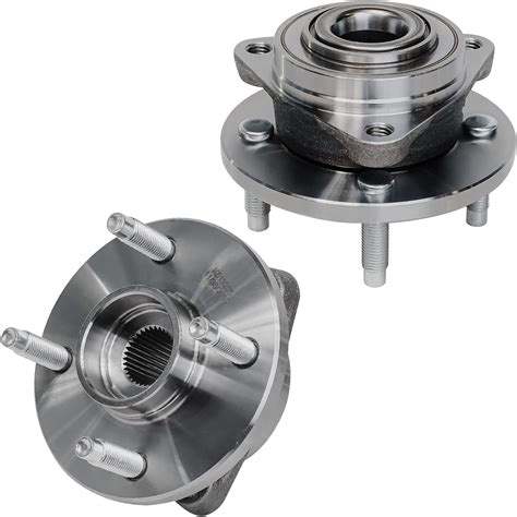 Buy Detroit Axle - 4 Lug Non-ABS Front Wheel Hub Bearings Replacement ...