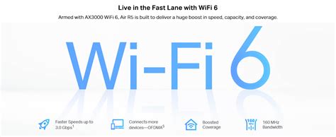 TP-Link Archer Air R5 AX3000 Wi-Fi 6 Router