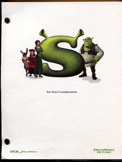 SHREK DreamWork Mike Myers ORIGINAL For Your Consideration FYC ...