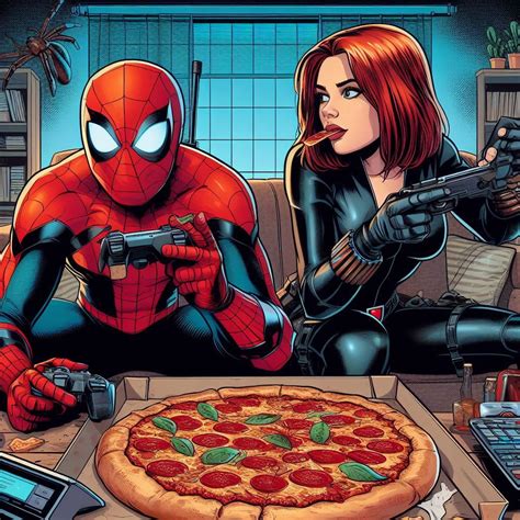 Spider-Man and Black Widow | Illustrazioni marvel, Fumetti manga ...