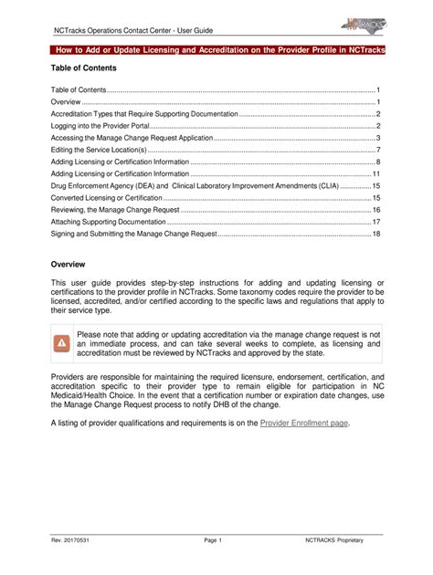 Fillable Online How to Add or Update Licensing and Accreditation on the ...