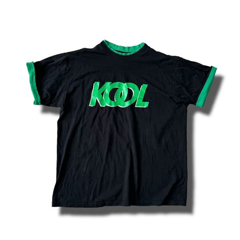 ♾90's KOOL♾ logo design ringer tee sizeXL MADE IN U.S.A. | ELCASION/ELCA
