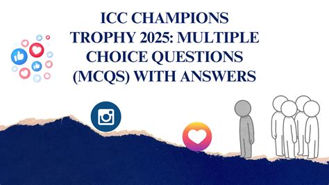 MCQ Questions on ICC Champions Trophy 2025 | Barristery.in